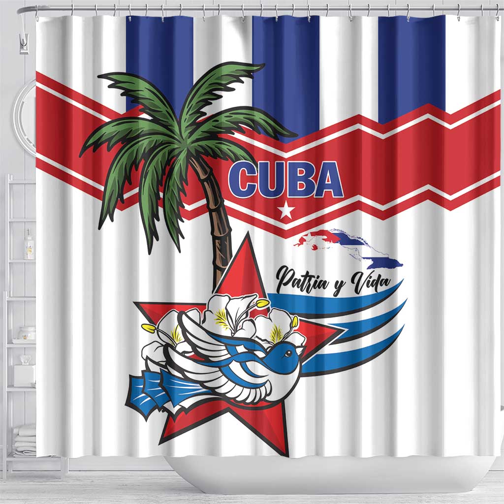 Cuba Patria Y Vida Shower Curtain Cuban Trogon Unique