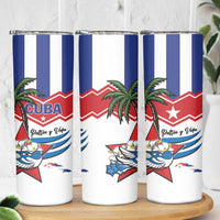 Cuba Patria Y Vida Skinny Tumbler Cuban Trogon Unique - Wonder Print Shop