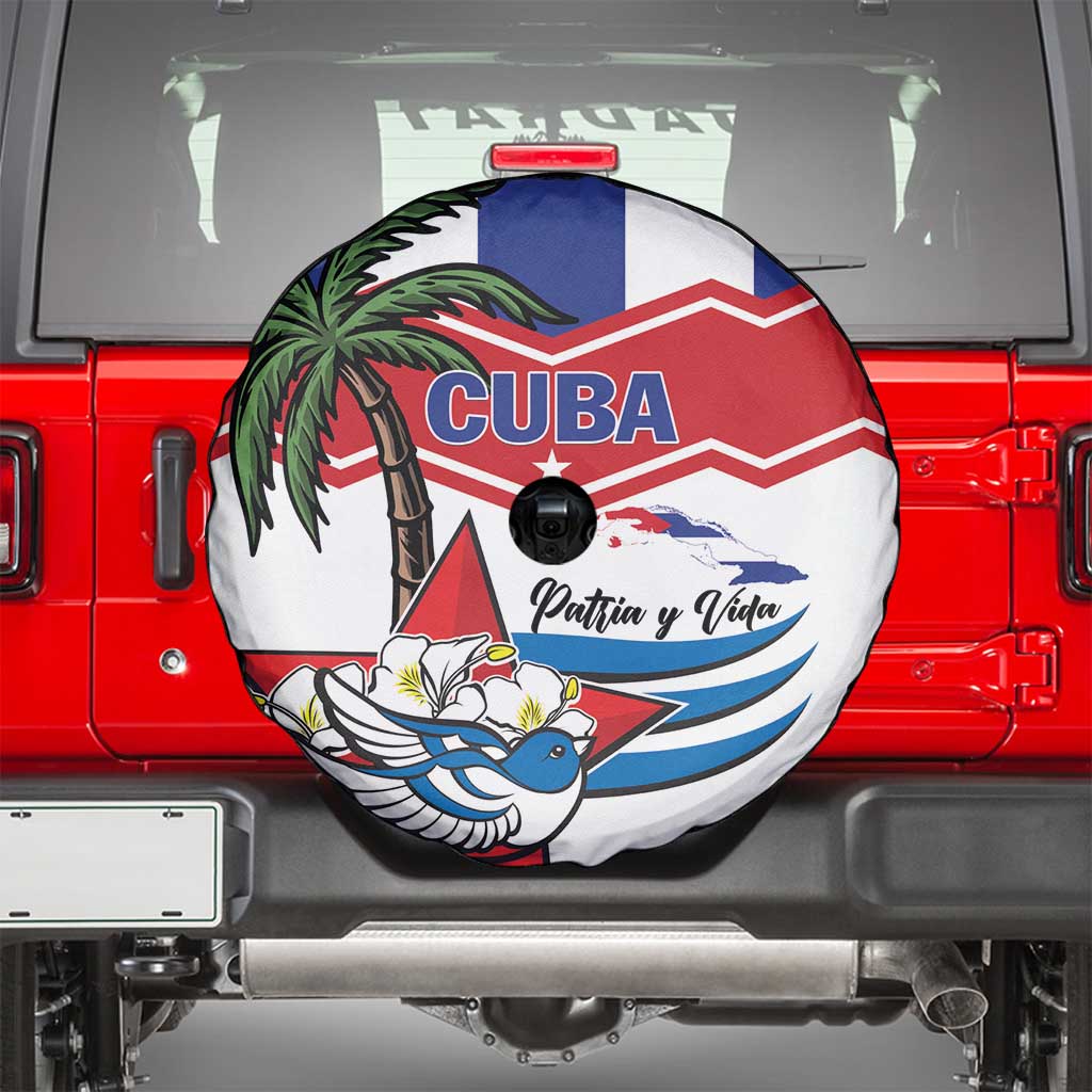 Cuba Patria Y Vida Spare Tire Cover Cuban Trogon Unique - Wonder Print Shop