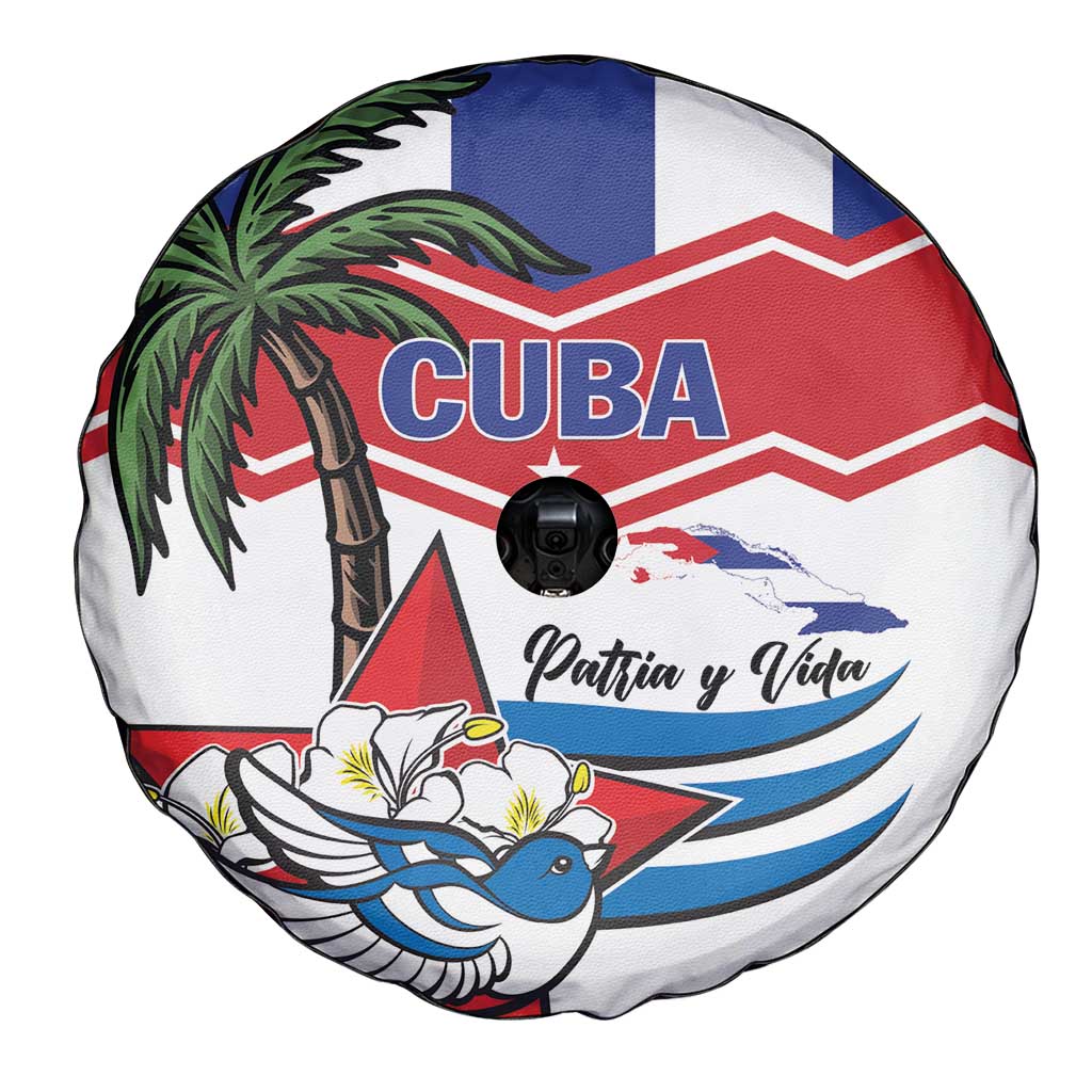 Cuba Patria Y Vida Spare Tire Cover Cuban Trogon Unique - Wonder Print Shop