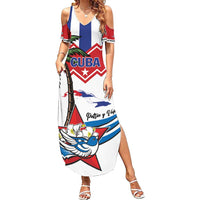 Cuba Patria Y Vida Summer Maxi Dress Cuban Trogon Unique - Wonder Print Shop