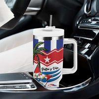 Cuba Patria Y Vida Tumbler With Handle Cuban Trogon Unique - Wonder Print Shop