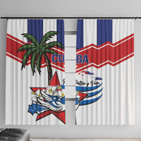 Cuba Patria Y Vida Window Curtain Cuban Trogon Unique - Wonder Print Shop