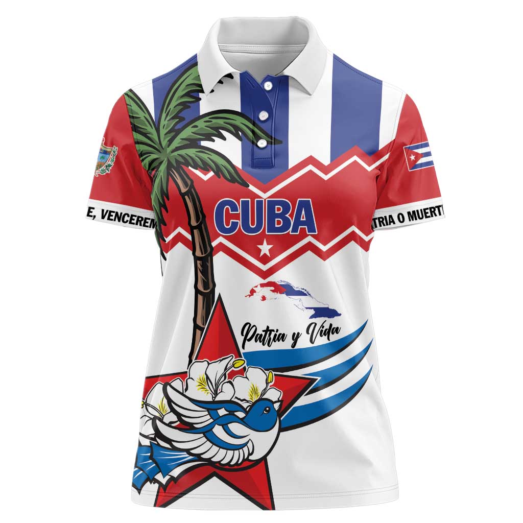 Cuba Patria Y Vida Women Polo Shirt Cuban Trogon Unique - Wonder Print Shop