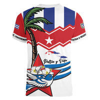 Cuba Patria Y Vida Women V-Neck T-Shirt Cuban Trogon Unique - Wonder Print Shop