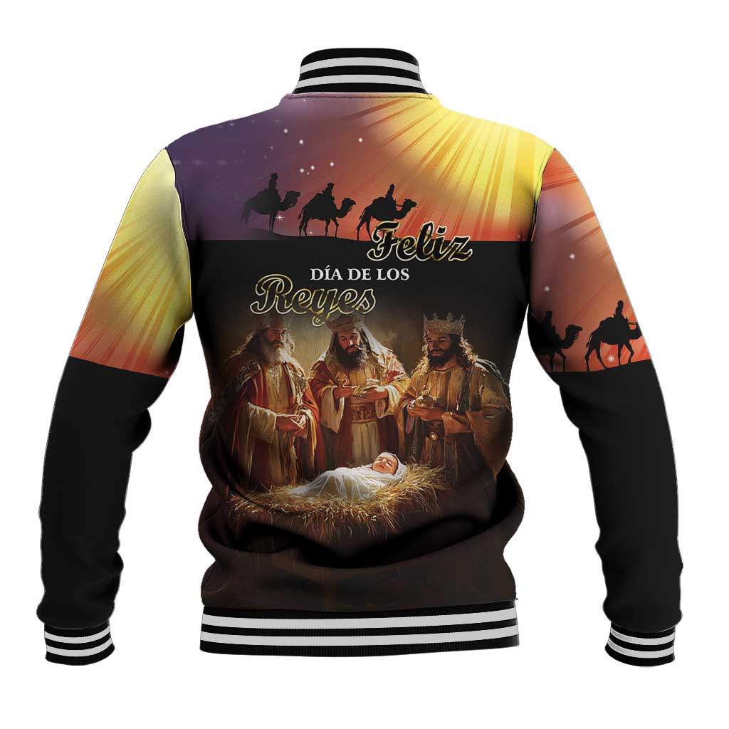 Three Kings Day Baseball Jacket Epiphany Dia de los Reyes - Wonder Print Shop