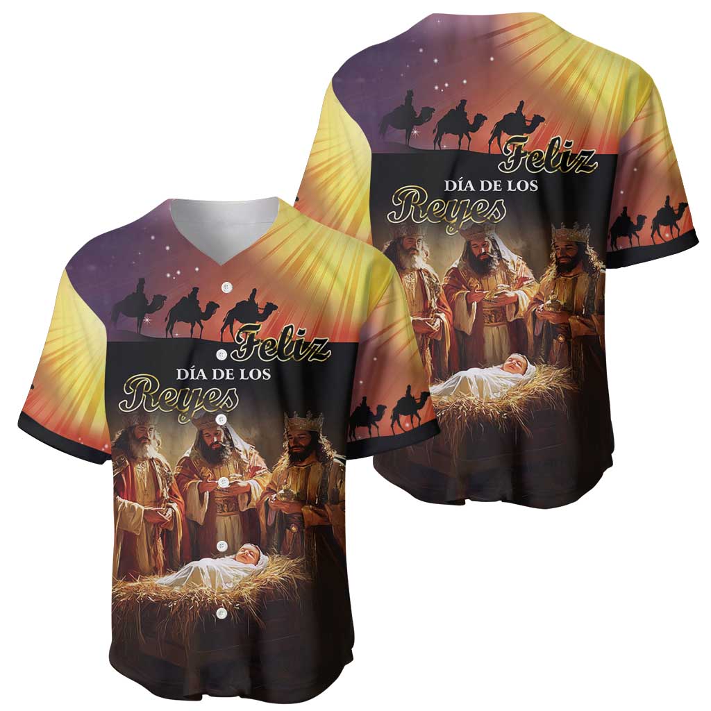Three Kings Day Baseball Jersey Epiphany Dia de los Reyes - Wonder Print Shop