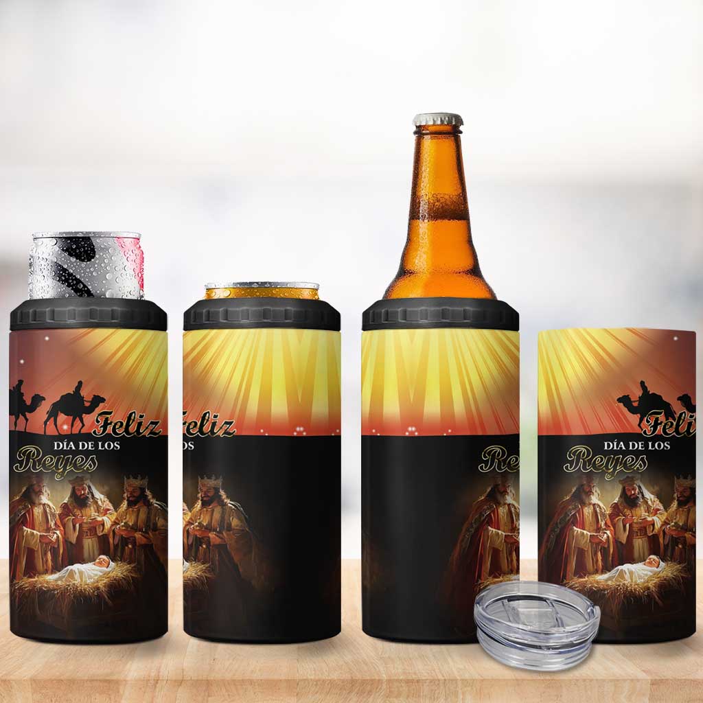 Three Kings Day 4 in 1 Can Cooler Tumbler Dia de los Reyes - Wonder Print Shop