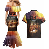 Three Kings Day Couples Matching Mermaid Dress and Hawaiian Shirt Epiphany Dia de los Reyes - Wonder Print Shop