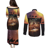 Three Kings Day Couples Matching Puletasi and Long Sleeve Button Shirt Epiphany Dia de los Reyes - Wonder Print Shop