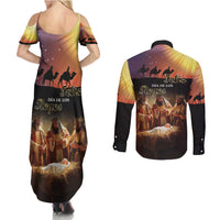 Three Kings Day Couples Matching Summer Maxi Dress and Long Sleeve Button Shirt Epiphany Dia de los Reyes - Wonder Print Shop
