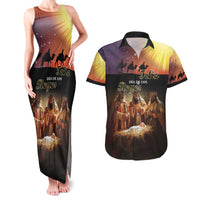 Three Kings Day Couples Matching Tank Maxi Dress and Hawaiian Shirt Epiphany Dia de los Reyes - Wonder Print Shop