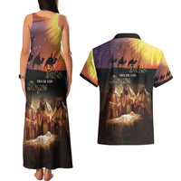 Three Kings Day Couples Matching Tank Maxi Dress and Hawaiian Shirt Epiphany Dia de los Reyes - Wonder Print Shop