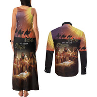 Three Kings Day Couples Matching Tank Maxi Dress and Long Sleeve Button Shirt Epiphany Dia de los Reyes - Wonder Print Shop