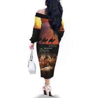 Three Kings Day Family Matching Off The Shoulder Long Sleeve Dress and Hawaiian Shirt Epiphany Dia de los Reyes - Wonder Print Shop