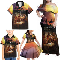 Three Kings Day Family Matching Off Shoulder Maxi Dress and Hawaiian Shirt Epiphany Dia de los Reyes - Wonder Print Shop