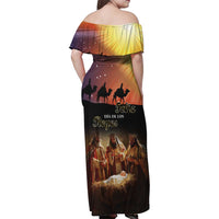 Three Kings Day Family Matching Off Shoulder Maxi Dress and Hawaiian Shirt Epiphany Dia de los Reyes - Wonder Print Shop
