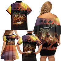 Three Kings Day Family Matching Off Shoulder Short Dress and Hawaiian Shirt Epiphany Dia de los Reyes - Wonder Print Shop