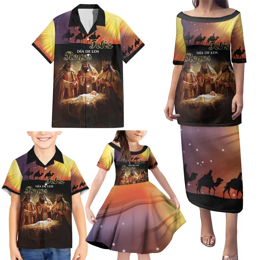 Three Kings Day Family Matching Puletasi and Hawaiian Shirt Epiphany Dia de los Reyes - Wonder Print Shop