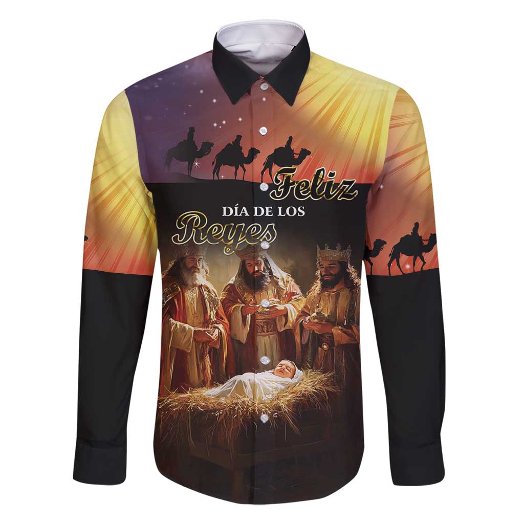 Three Kings Day Family Matching Tank Maxi Dress and Hawaiian Shirt Epiphany Dia de los Reyes - Wonder Print Shop