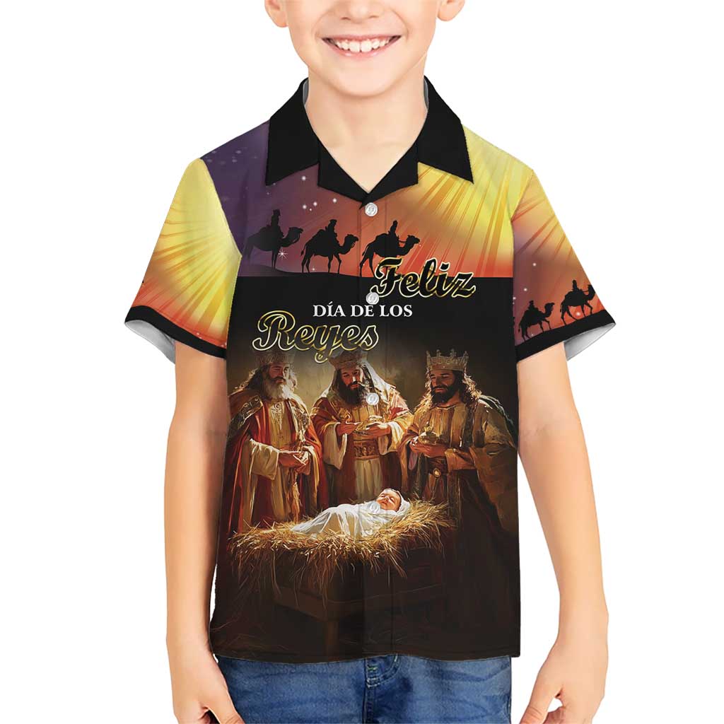 Three Kings Day Kid Hawaiian Shirt Epiphany Dia de los Reyes - Wonder Print Shop
