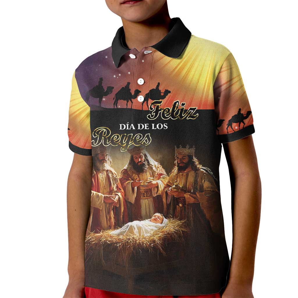 Three Kings Day Kid Polo Shirt Epiphany Dia de los Reyes - Wonder Print Shop