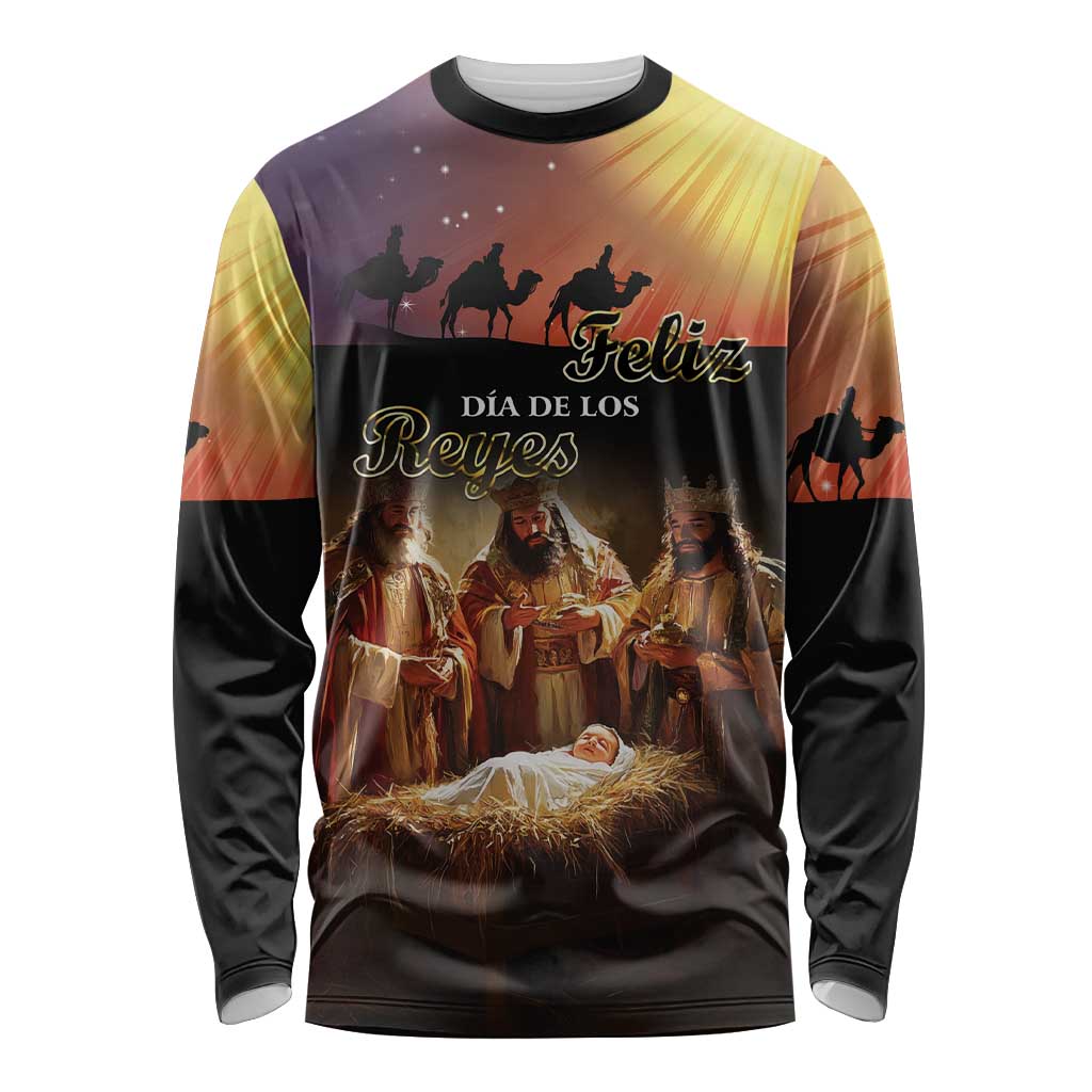 Three Kings Day Long Sleeve Shirt Epiphany Dia de los Reyes - Wonder Print Shop