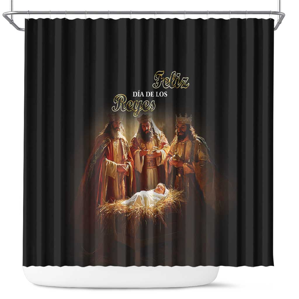 Three Kings Day Shower Curtain Epiphany Dia de los Reyes