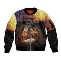 Three Kings Day Sleeve Zip Bomber Jacket Epiphany Dia de los Reyes - Wonder Print Shop