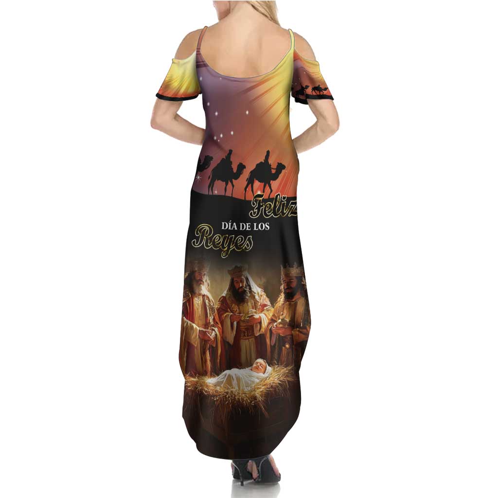 Three Kings Day Summer Maxi Dress Epiphany Dia de los Reyes - Wonder Print Shop