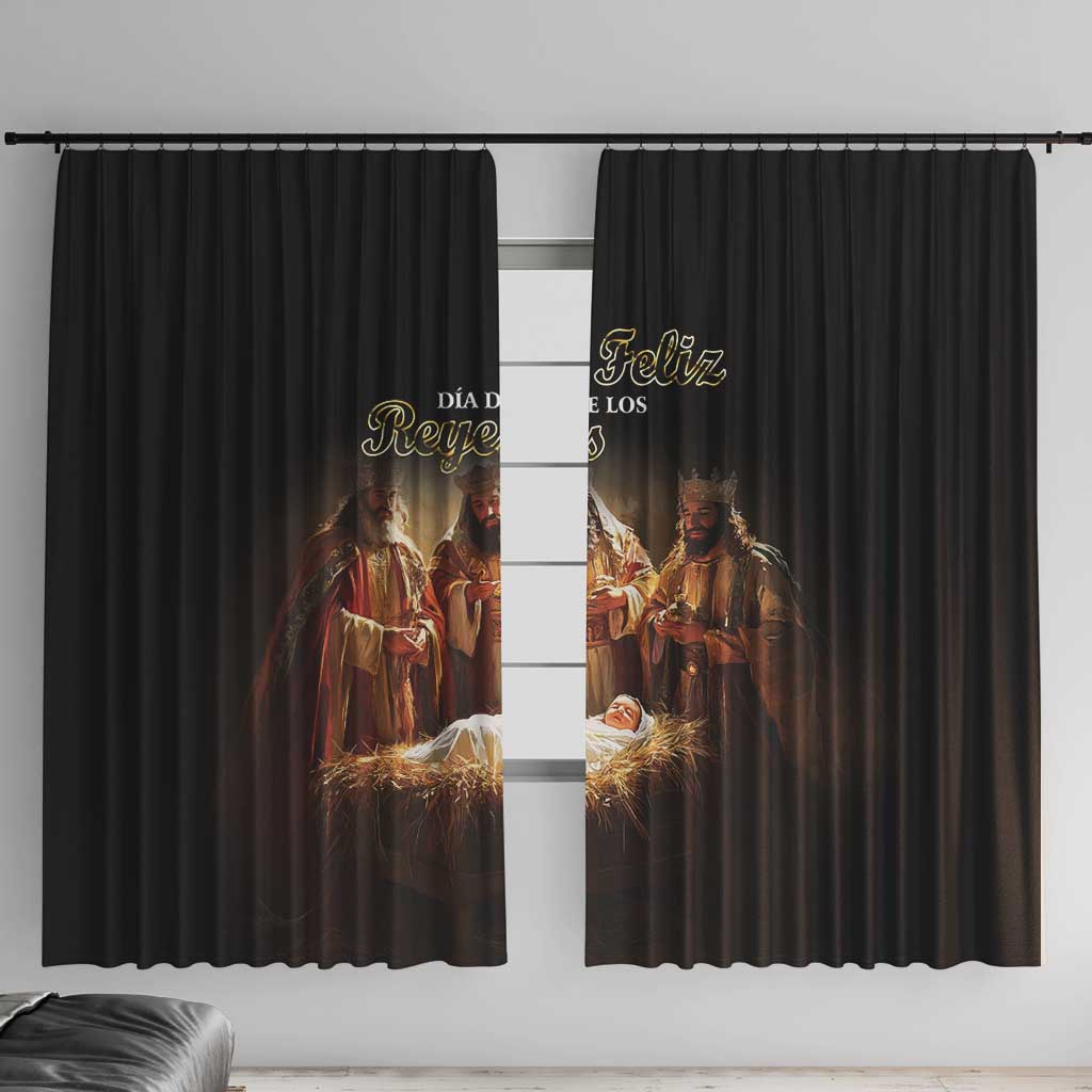 Three Kings Day Window Curtain Epiphany Dia de los Reyes - Wonder Print Shop