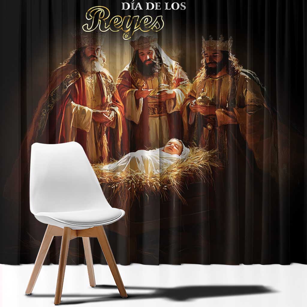 Three Kings Day Window Curtain Epiphany Dia de los Reyes - Wonder Print Shop