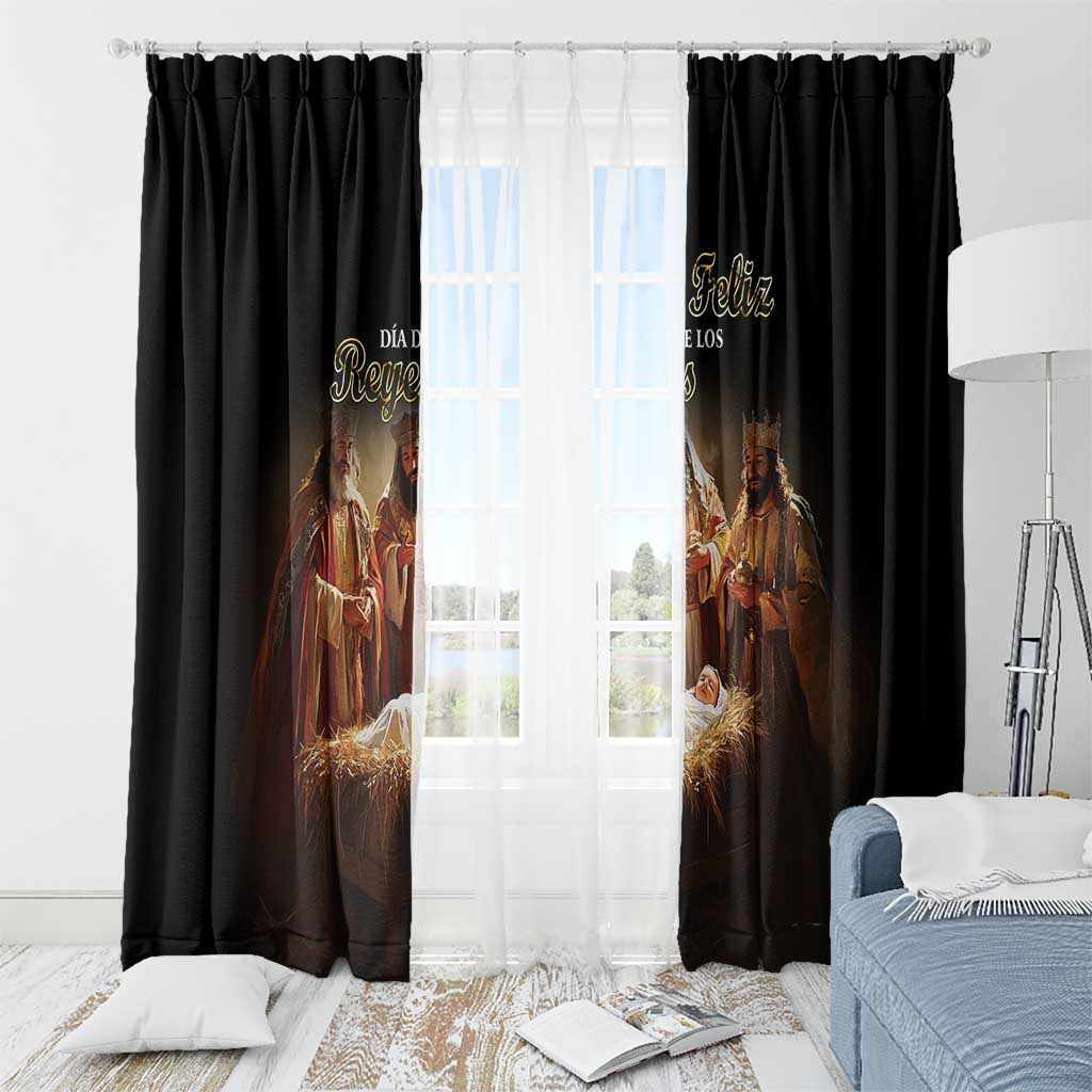 Three Kings Day Window Curtain Epiphany Dia de los Reyes - Wonder Print Shop