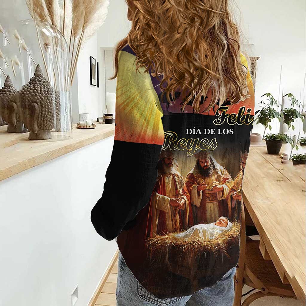Three Kings Day Women Casual Shirt Epiphany Dia de los Reyes - Wonder Print Shop