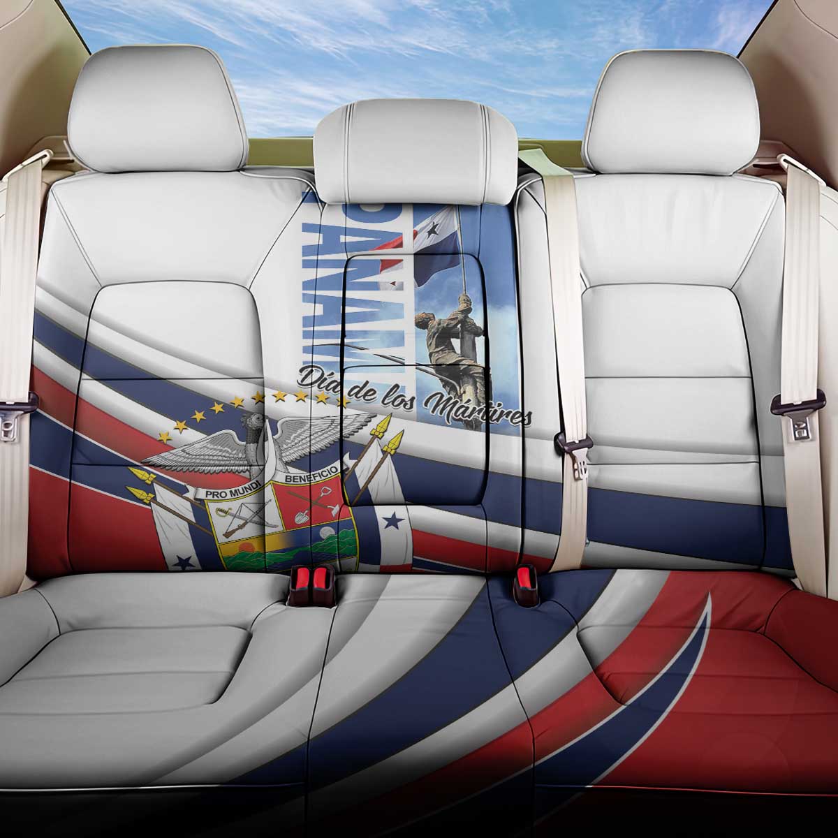 Panama Martyrs Day Back Car Seat Cover Dia de los Martires - Wonder Print Shop