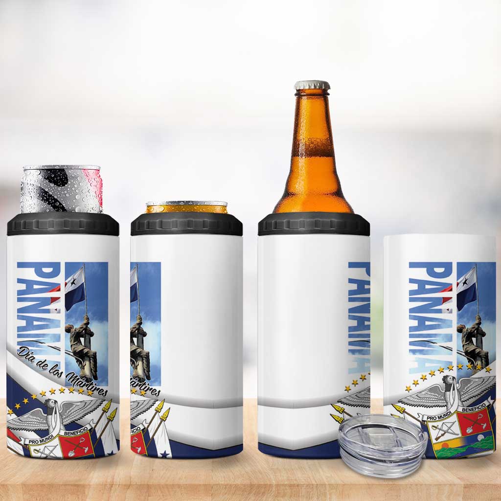 Panama Martyrs Day 4 in 1 Can Cooler Tumbler Dia de los Martires - Wonder Print Shop