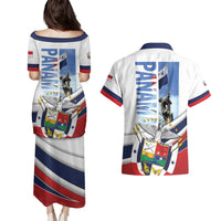 Panama Martyrs Day Couples Matching Puletasi and Hawaiian Shirt Dia de los Martires - Wonder Print Shop