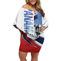 Panama Martyrs Day Family Matching Off Shoulder Short Dress and Hawaiian Shirt Dia de los Martires - Wonder Print Shop