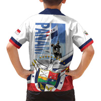 Panama Martyrs Day Family Matching Short Sleeve Bodycon Dress and Hawaiian Shirt Dia de los Martires - Wonder Print Shop