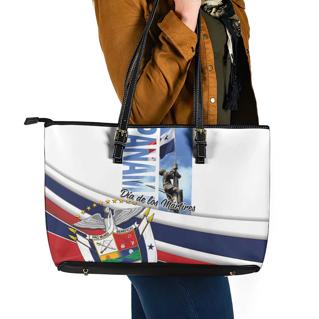 Panama Martyrs Day Leather Tote Bag Dia de los Martires - Wonder Print Shop