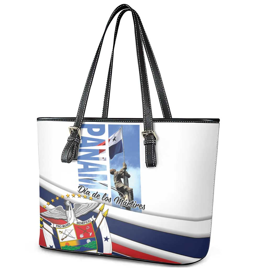 Panama Martyrs Day Leather Tote Bag Dia de los Martires - Wonder Print Shop