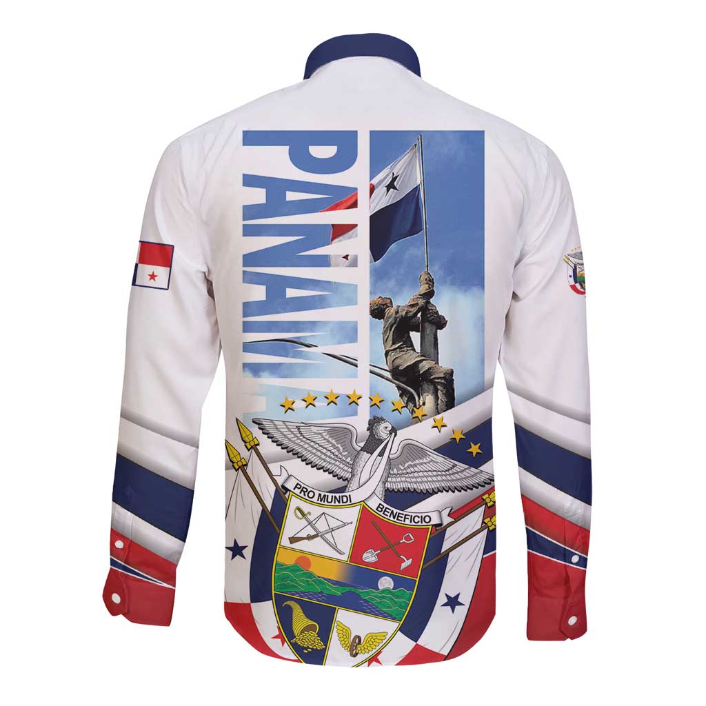 Panama Martyrs Day Long Sleeve Button Shirt Dia de los Martires - Wonder Print Shop