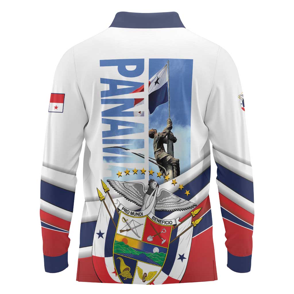 Panama Martyrs Day Long Sleeve Polo Shirt Dia de los Martires - Wonder Print Shop