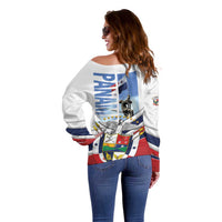 Panama Martyrs Day Off Shoulder Sweater Dia de los Martires - Wonder Print Shop