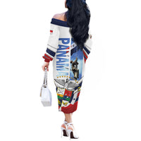 Panama Martyrs Day Off The Shoulder Long Sleeve Dress Dia de los Martires - Wonder Print Shop