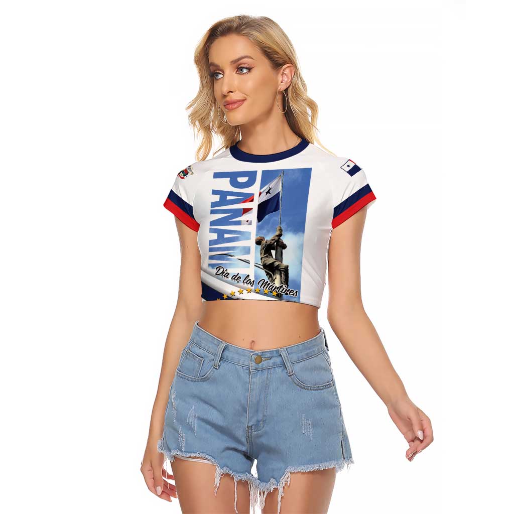 Panama Martyrs Day Raglan Cropped T Shirt Dia de los Martires - Wonder Print Shop