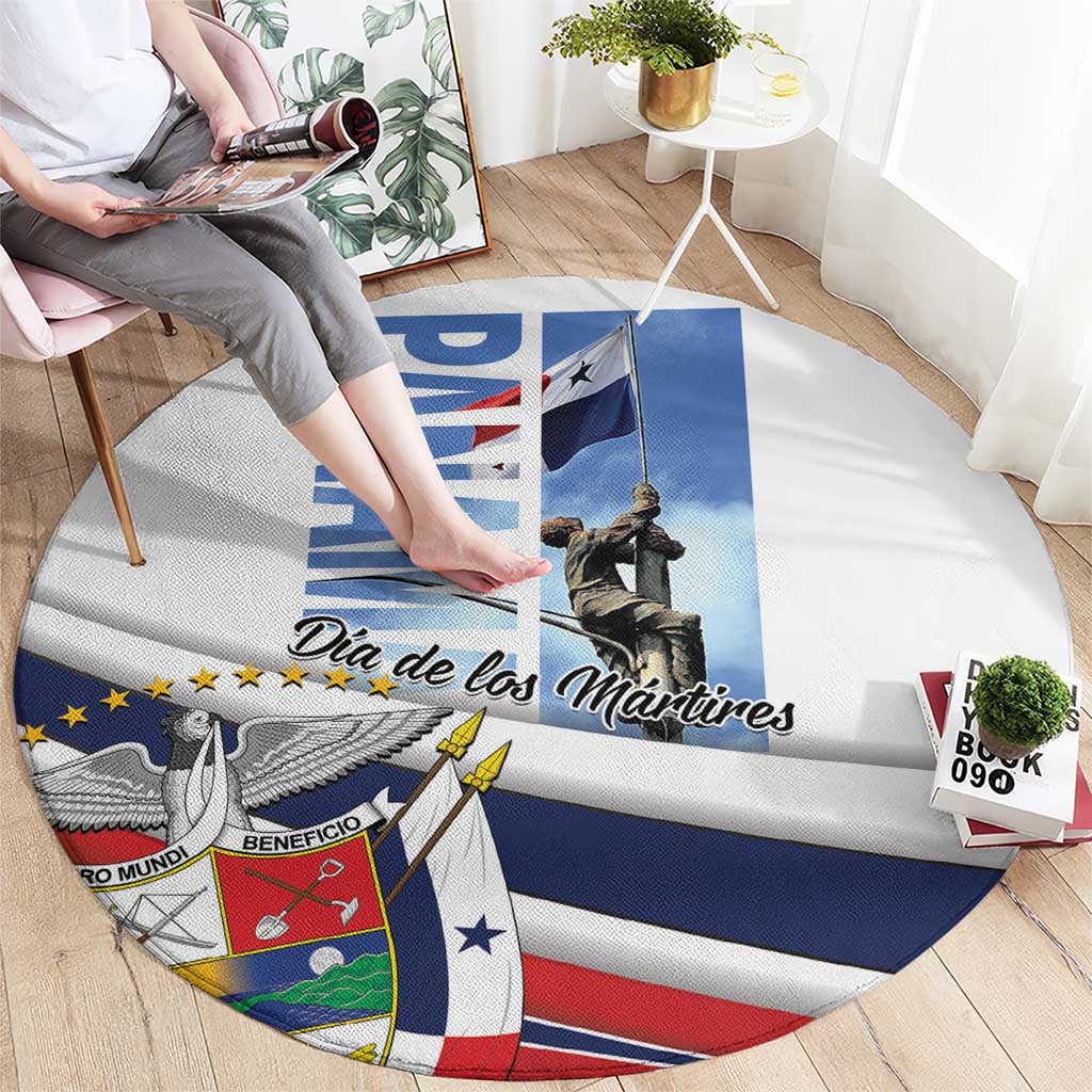 Panama Martyrs Day Round Carpet Dia de los Martires