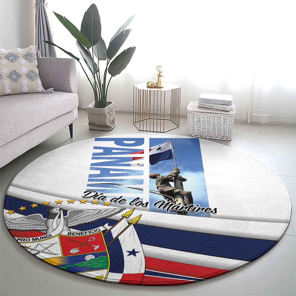 Panama Martyrs Day Round Carpet Dia de los Martires