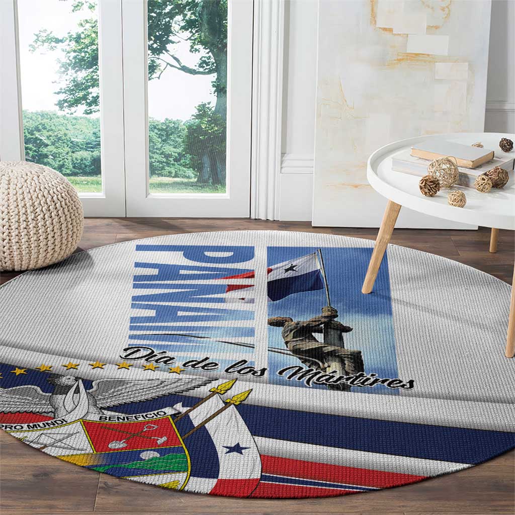 Panama Martyrs Day Round Carpet Dia de los Martires