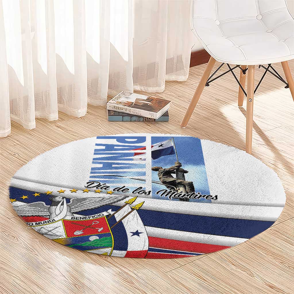 Panama Martyrs Day Round Carpet Dia de los Martires